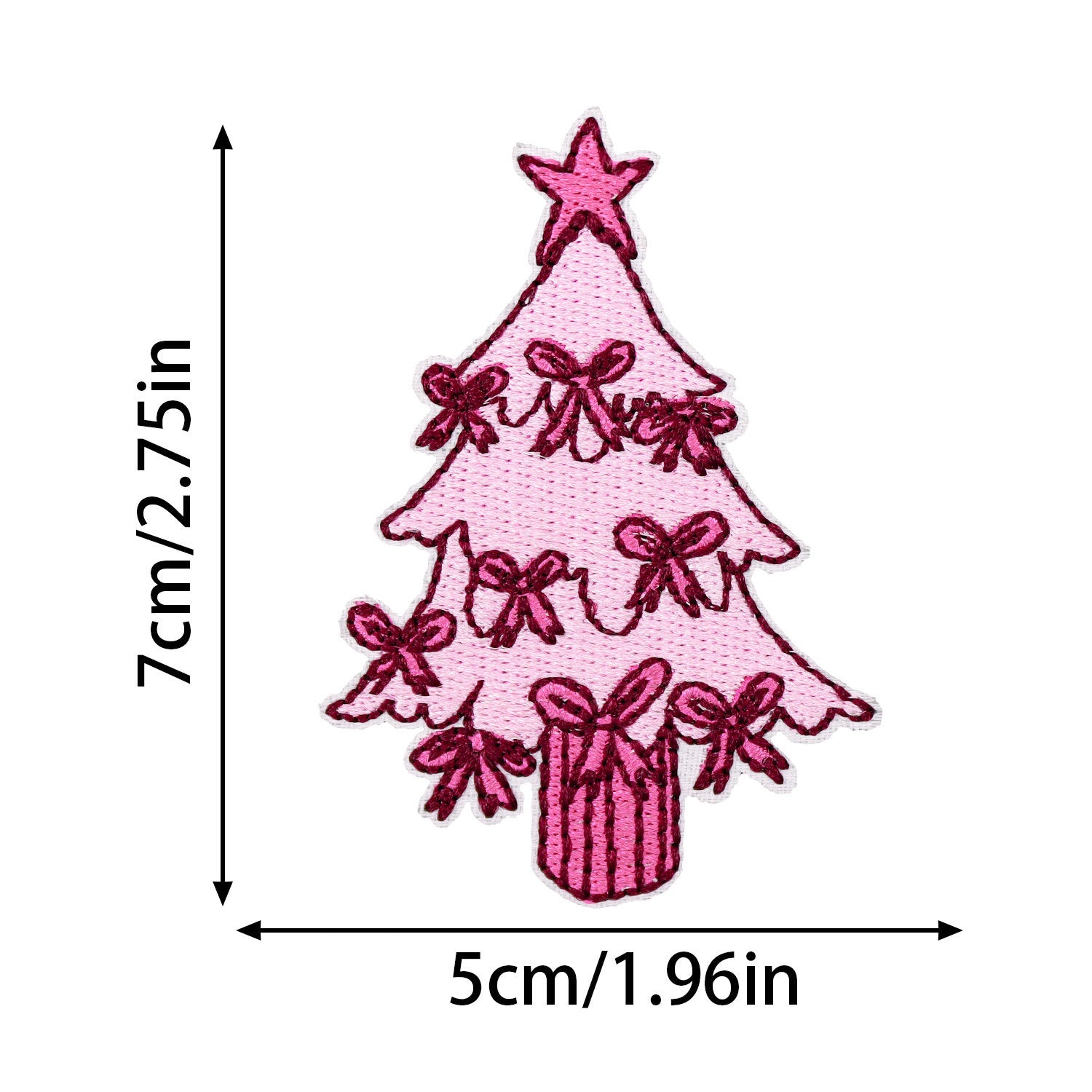 Wholesale Pink Christmas Series Embroidered Patch
